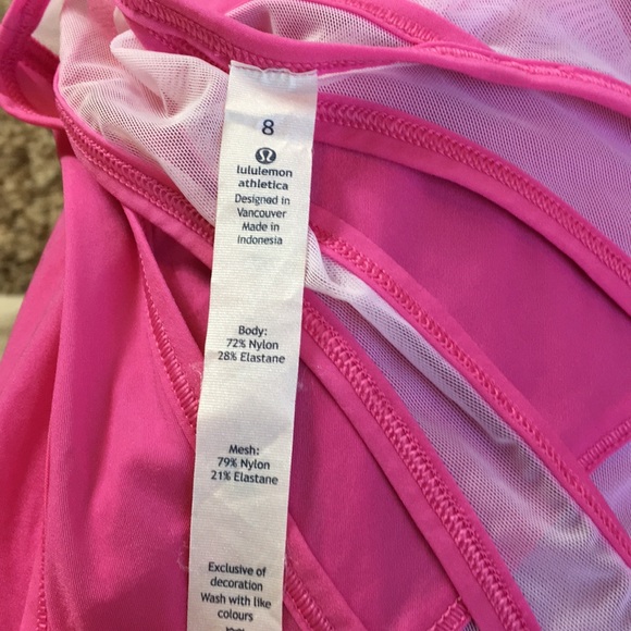 Lululemon Pink Mesh Tank Top - Picture 8 of 8